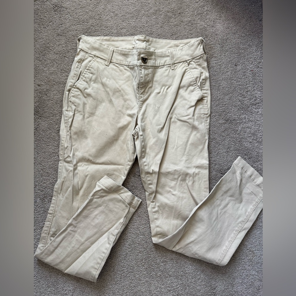 Old Navy Women's Beige Straight Leg Jeans